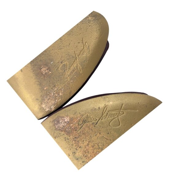 ABS by Allen Schwartz Purple Satin Peep Toe Pumps - Jewel Accent - Size 9.5 - Picture 14 of 14